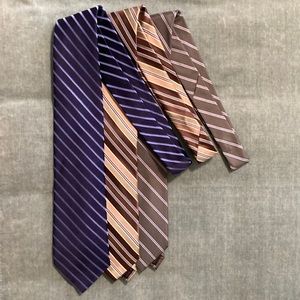 Three neckties.